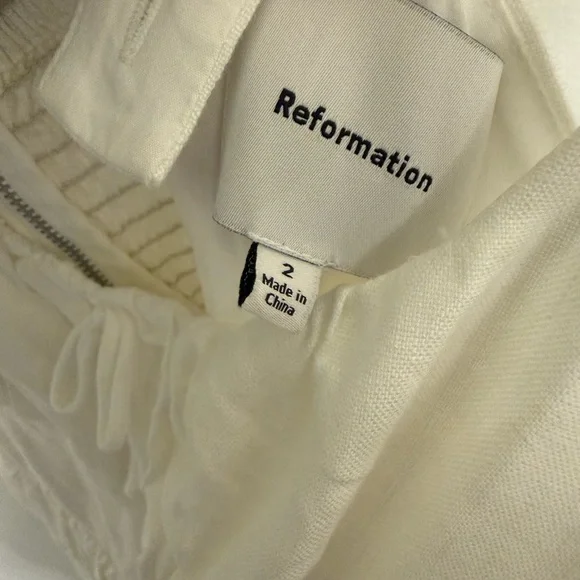 Reformation Balia Linen Dress size 2 - Picture 6 of 7